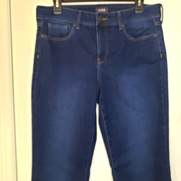 NYDJ Marilyn Straight Leg Blue Jeans 10 - Picture 4 of 10